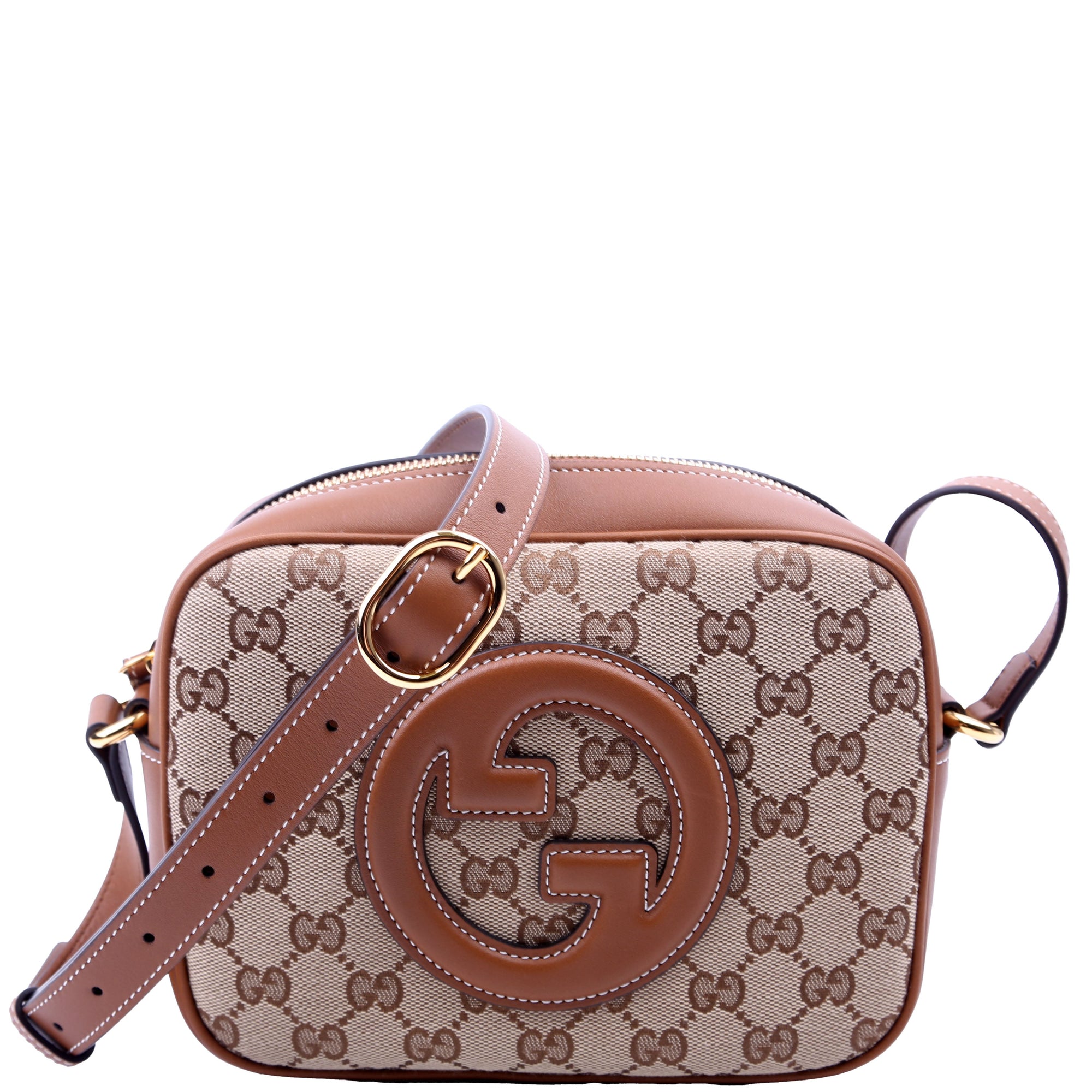 GCCI  Blondie GG Canvas Small Shoulder Bag Brown