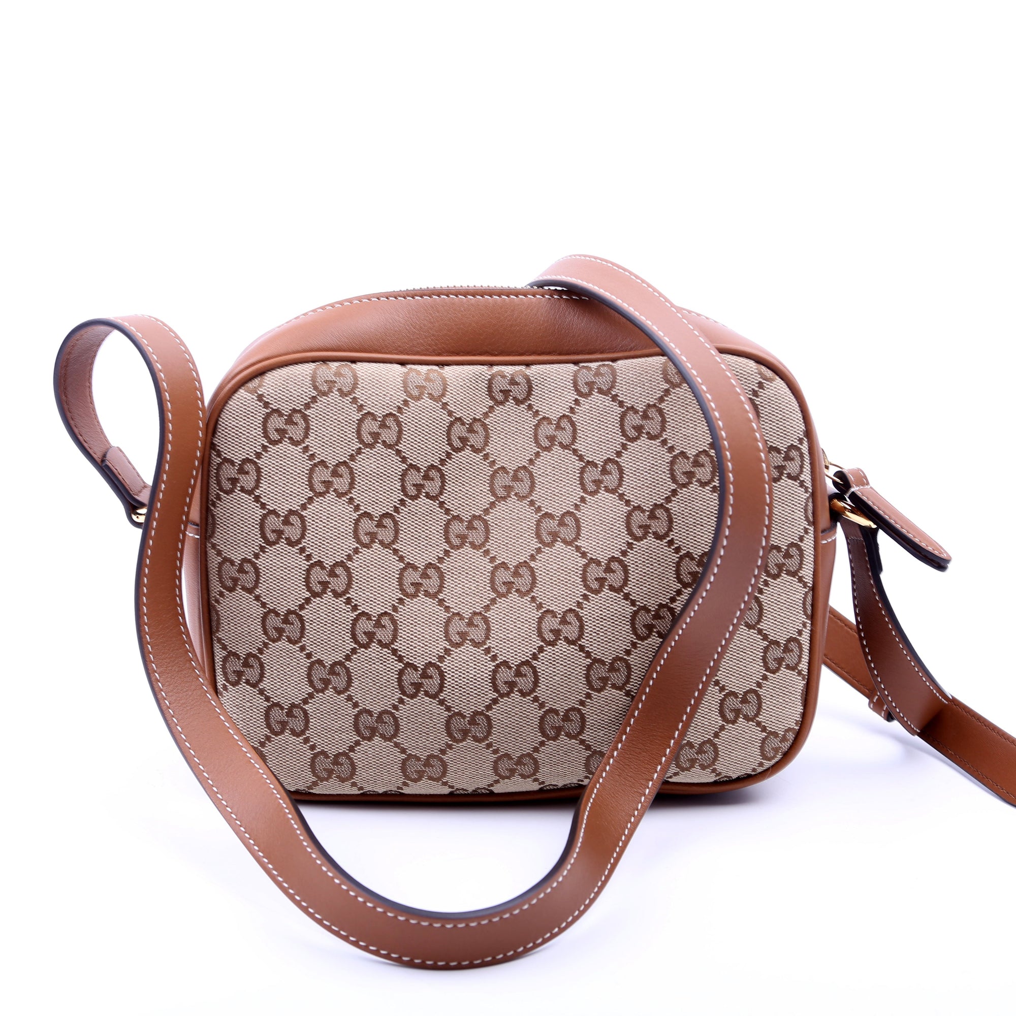GCCI  Blondie GG Canvas Small Shoulder Bag Brown