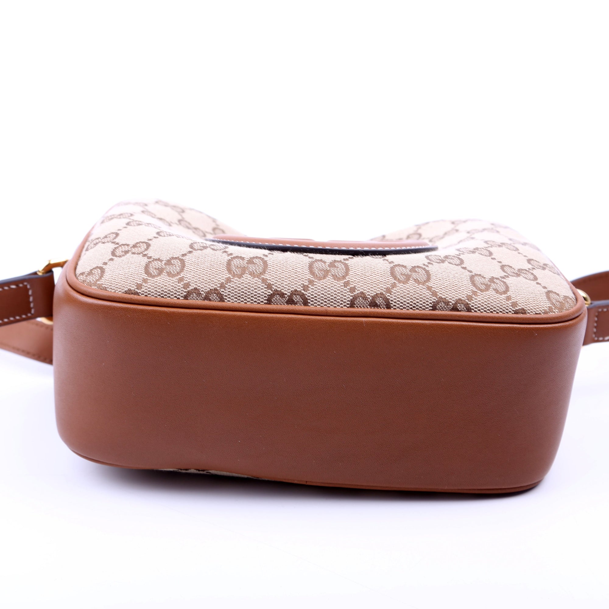 GCCI  Blondie GG Canvas Small Shoulder Bag Brown