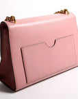 GCCI  Padlock Calfskin Shoulder Medium Pink