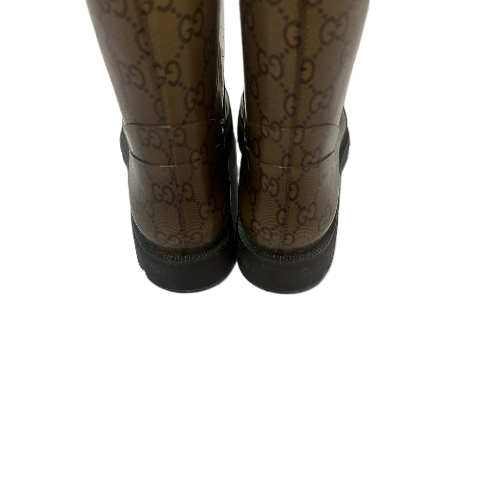 Brown Boots Luxury Designer By GCCI, Size: 8