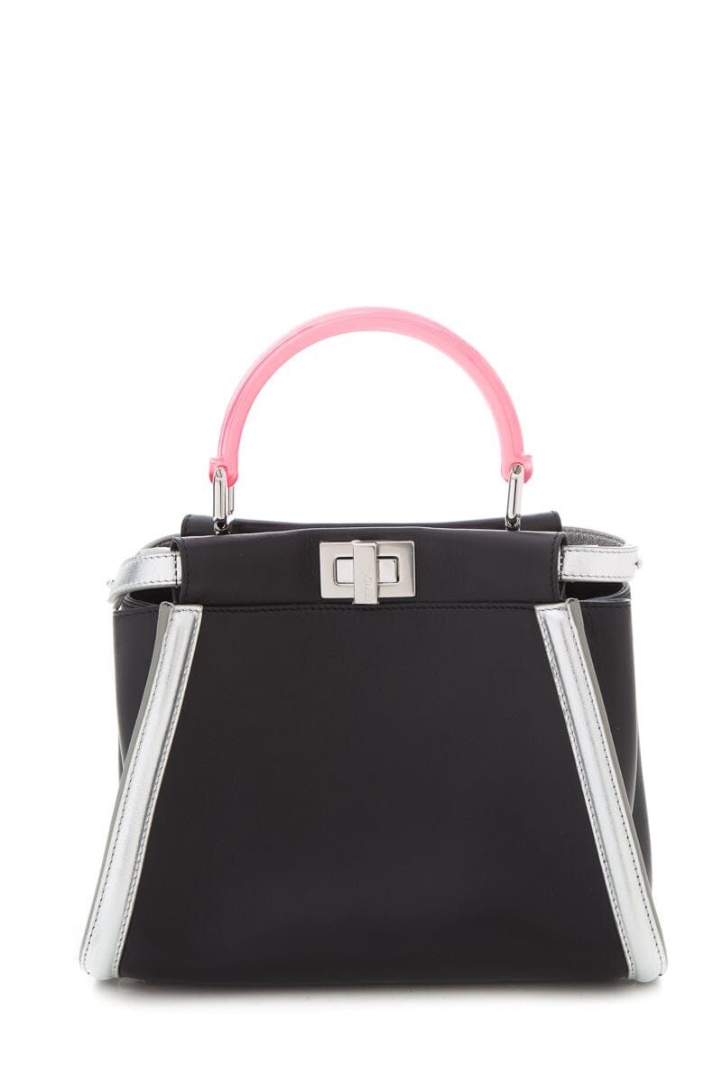 FNDI Black Mini Peekaboo Handbag