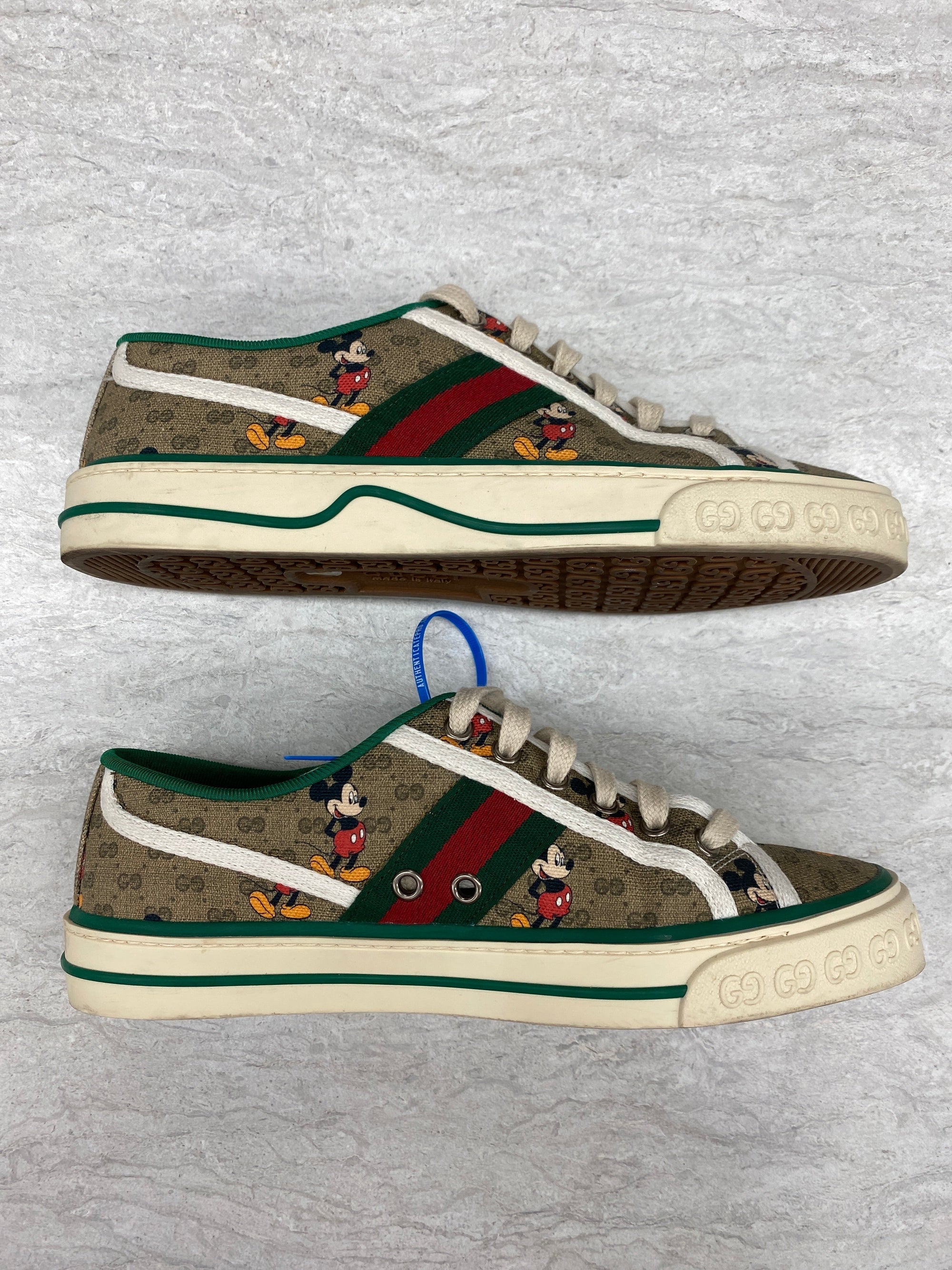 Brown &amp; Green Shoes Luxury Designer GCCI, Size 9