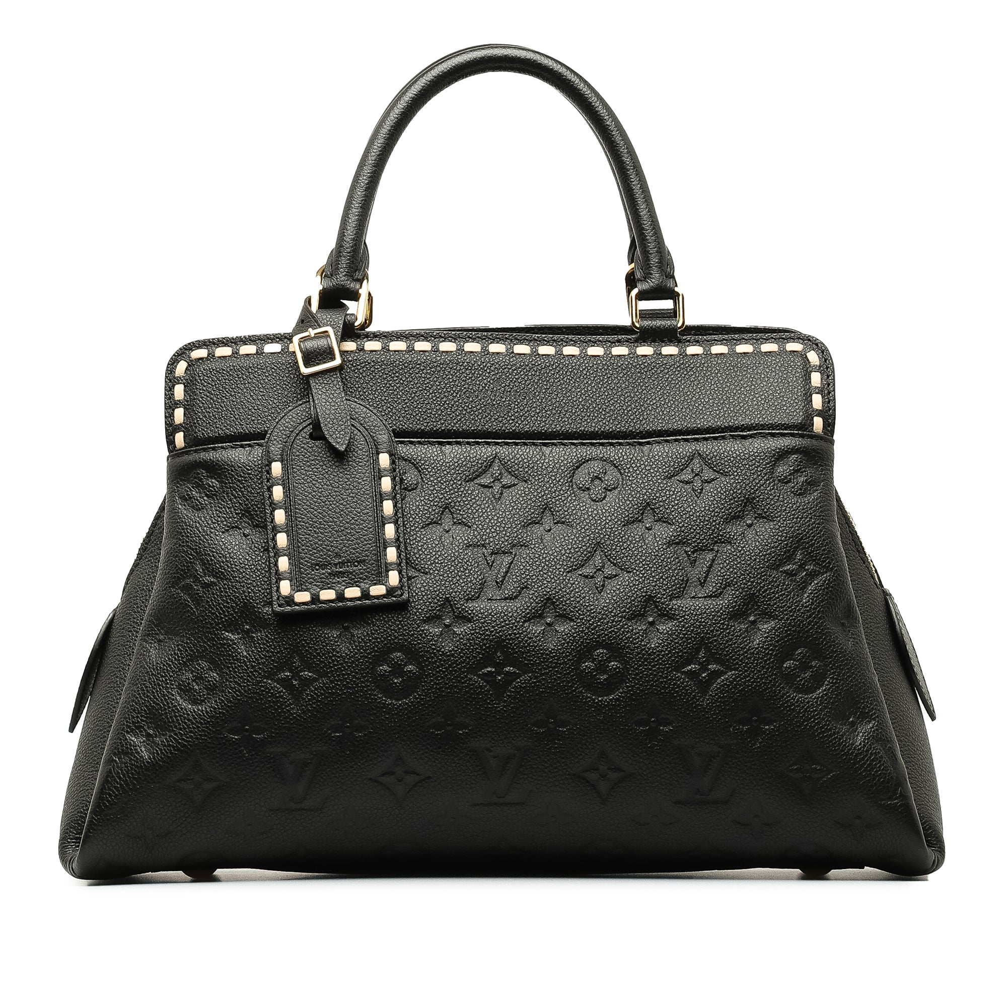 Black LV Monogram Empreinte Vosges MM Satchel