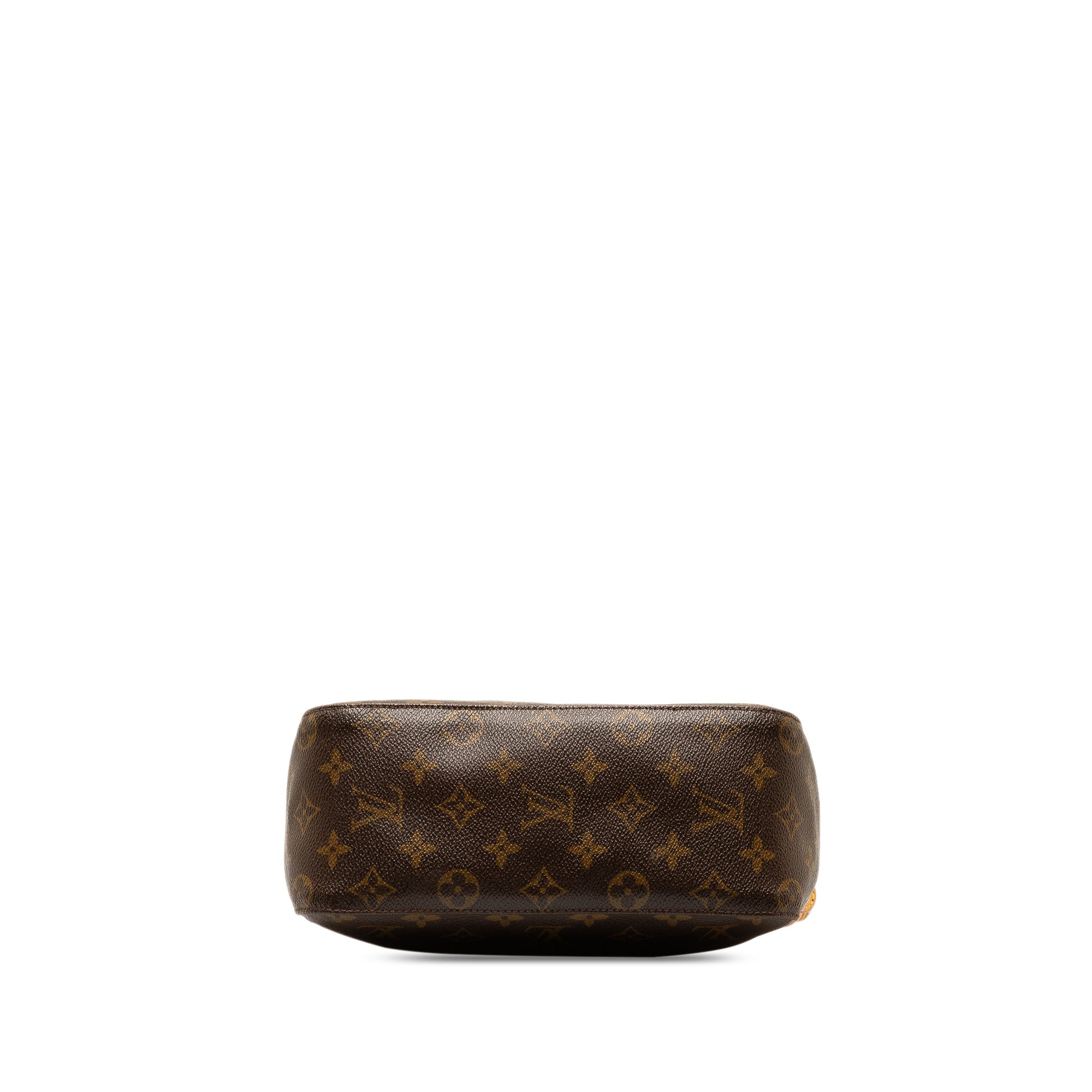 Brown LV Monogram Looping MM Shoulder Bag