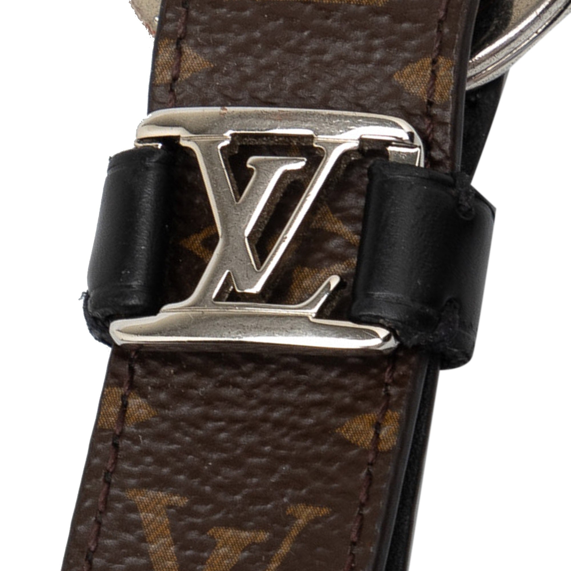 Brown LV Monogram Dragonne Key Chain