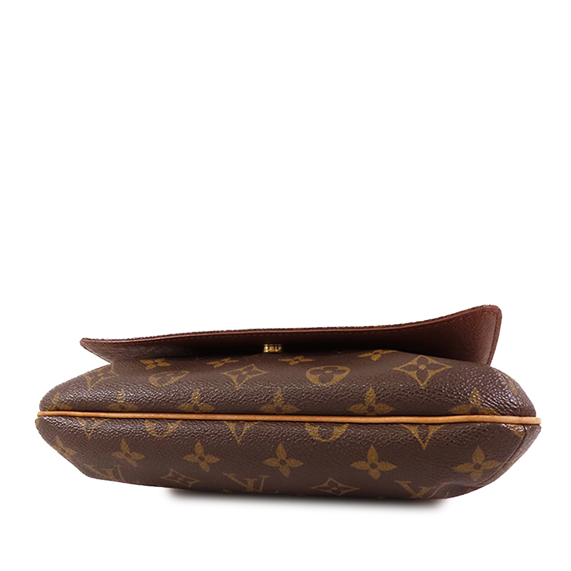 Brown LV Monogram Musette Tango Long Strap Crossbody Bag