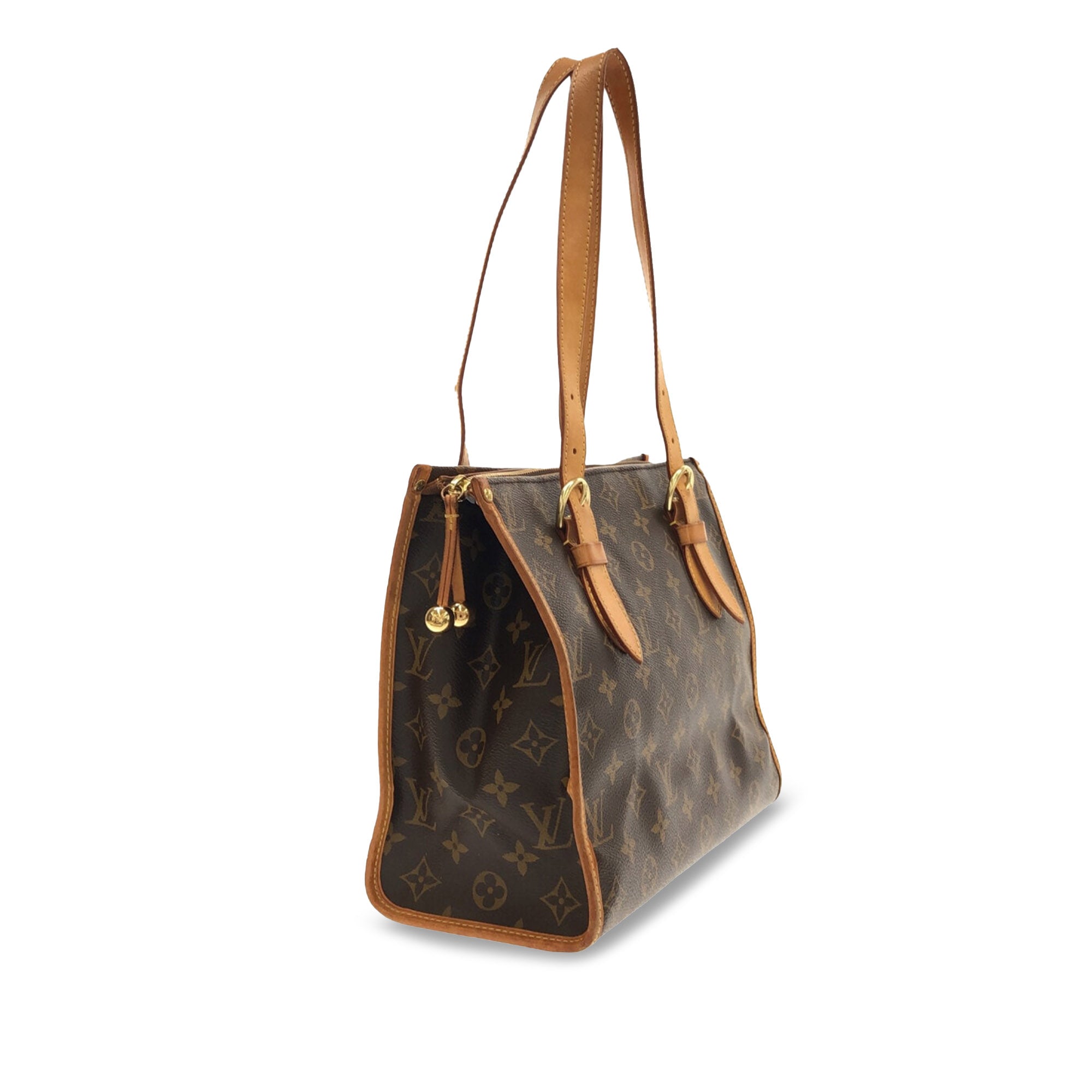 Brown LV Monogram Popincourt Haut Shoulder Bag