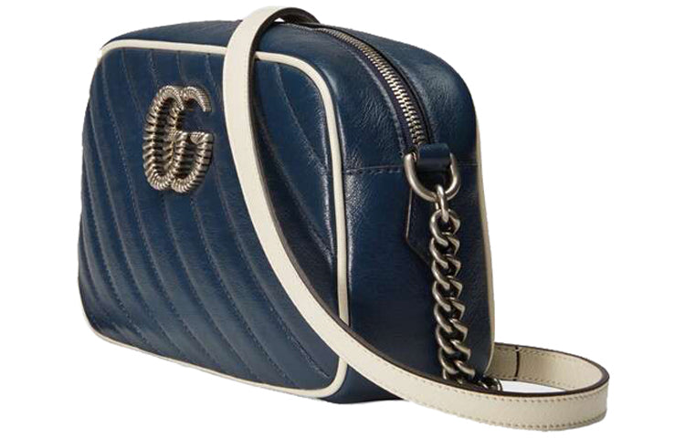 (WMNS) GCCI Marmont Small-Sized BackBag Blue 447632-0OLFN-4186