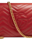 (WMNS) GCCI GG Marmont Series Mini Red Shoulder Bag 474575-DRW1T-6433