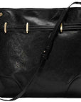 (WMNS) GCCI Horsebit 1955 Retro Gold buckle Leather Drawstring Shoulder Messenger Bag Black 602089-1IV0G-1000