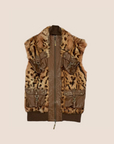CHRISTIAN D1OR AW 2004 CHEETAH PRINT FUR VEST