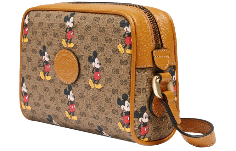 (WMNS) GCCI x Disney Mickey Prints Single Shoulder Bag Light Brown 602536-HWUBM-8559