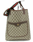 Brand Inspired GCCI Tote Bag Brown PVC