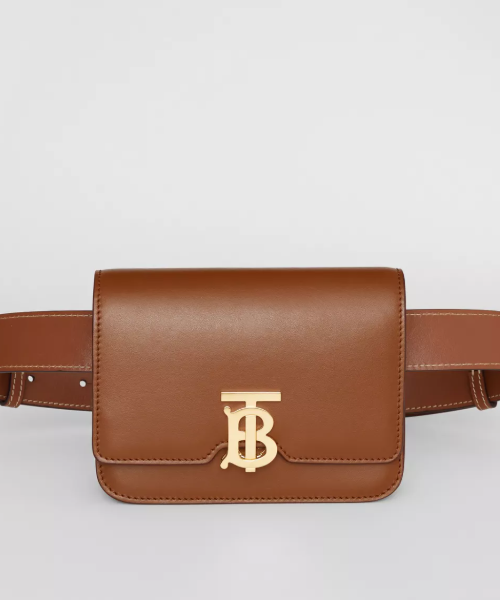 BBERRY Belted Leather TB Bag Brown
