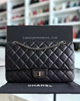 *Rare Caviar* CH 2.55 Reissue 227 - Caviar Large Quilted Ruthenium Silver Hardware Series 13