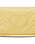(WMNS) GCCI Marmont Mini-Sized Single-Shoulder Bag Yellow 476433-DTDCP-7412