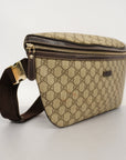 GCCI  Body Bag 211110 Men's GG Supreme Sling Bag Beige,Brown