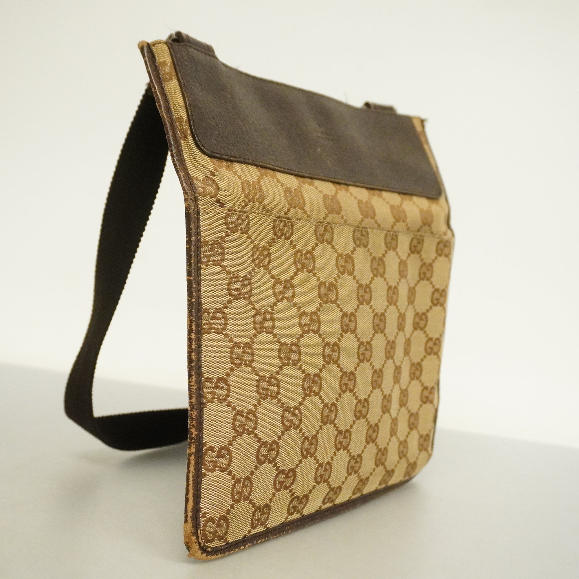GCCI  GG Canvas 27639 Women's GG Canvas Shoulder Bag Beige,Brown