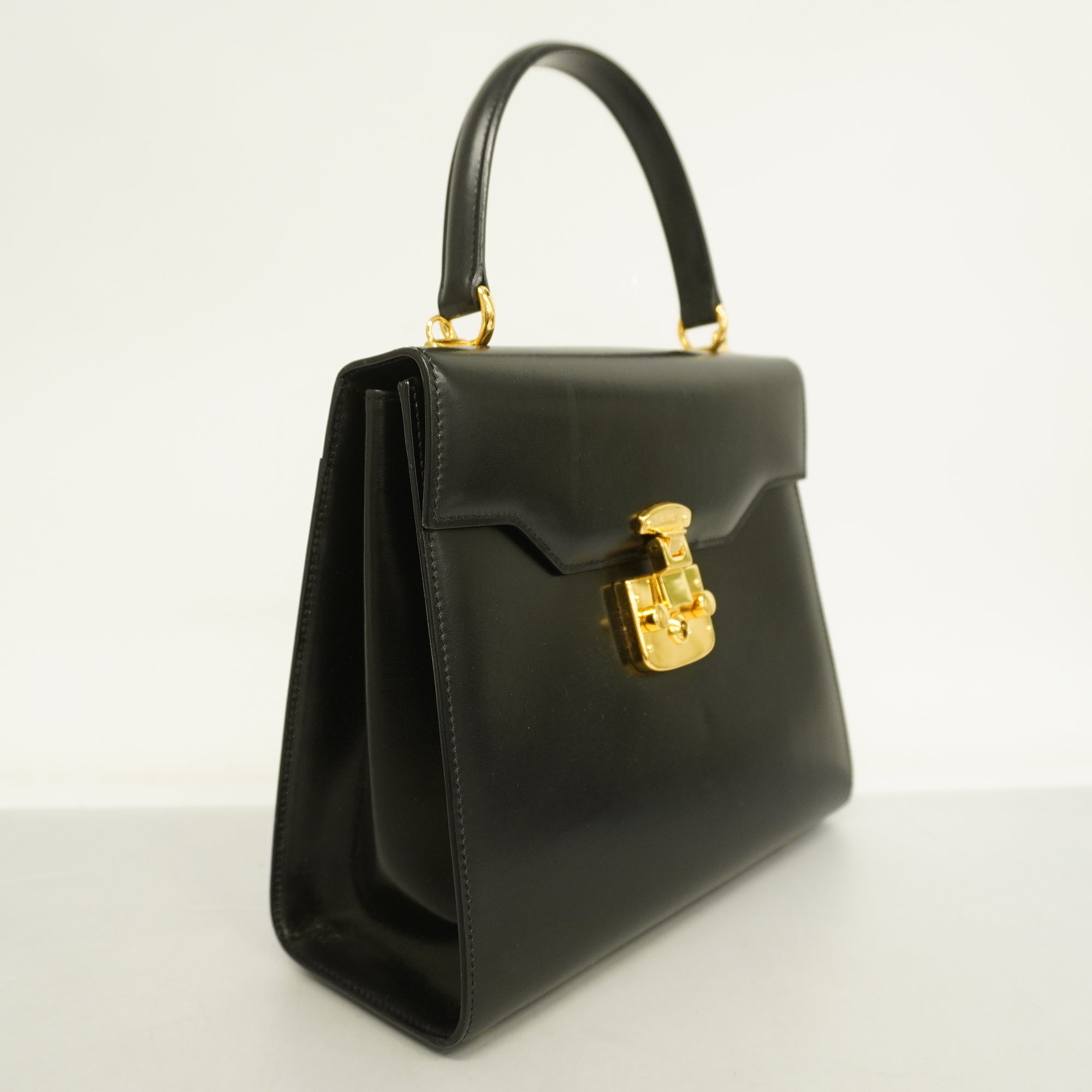 GCCI  Handbag Ladylock 000 2026 0258 Women's Leather Handbag Black