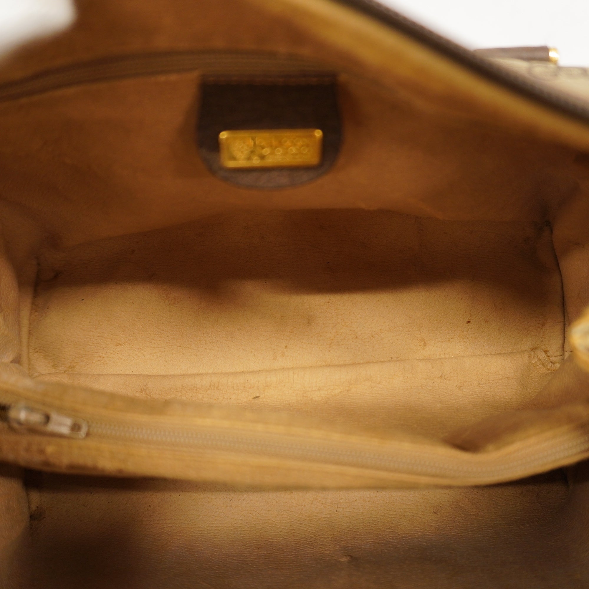 GCCI  Handbag 000 40 0207 Women's Leather Handbag Beige,Brown
