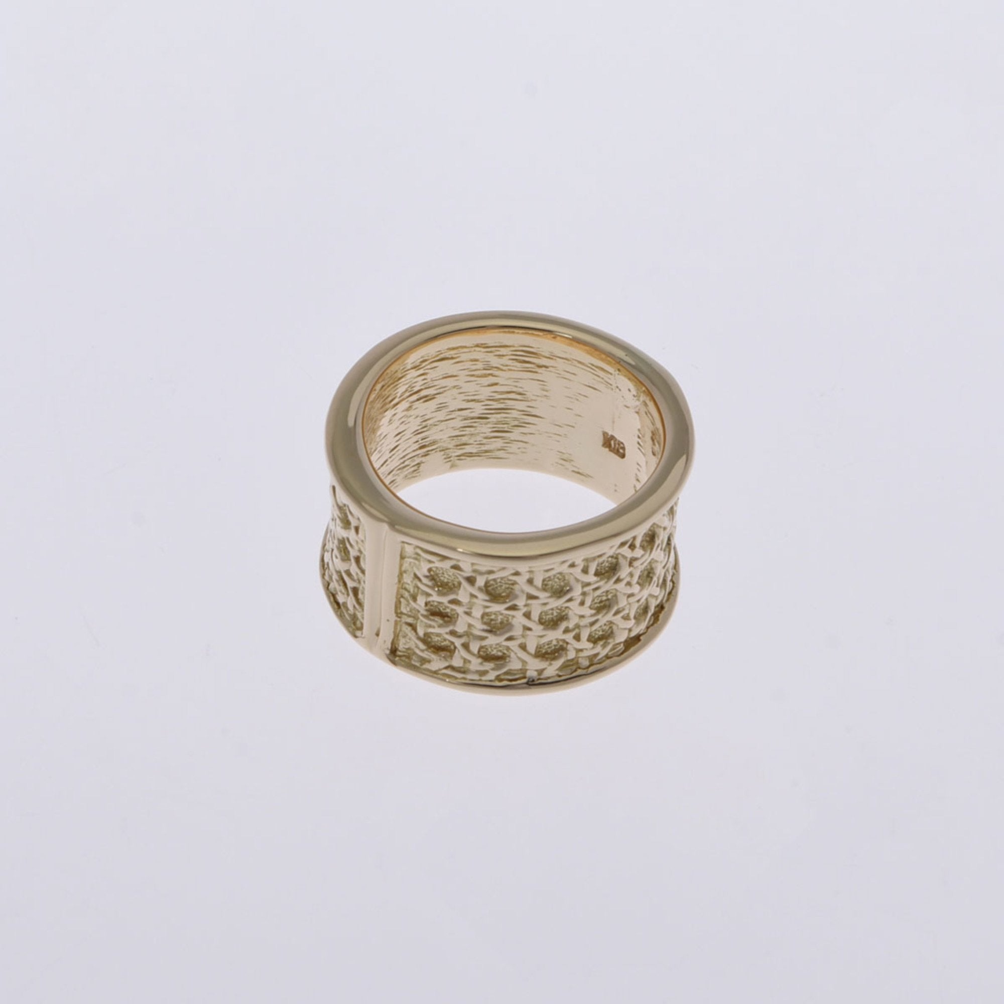 CHRISTIAN D1OR cannage scarf ring No. 11 ladies K18 yellow gold