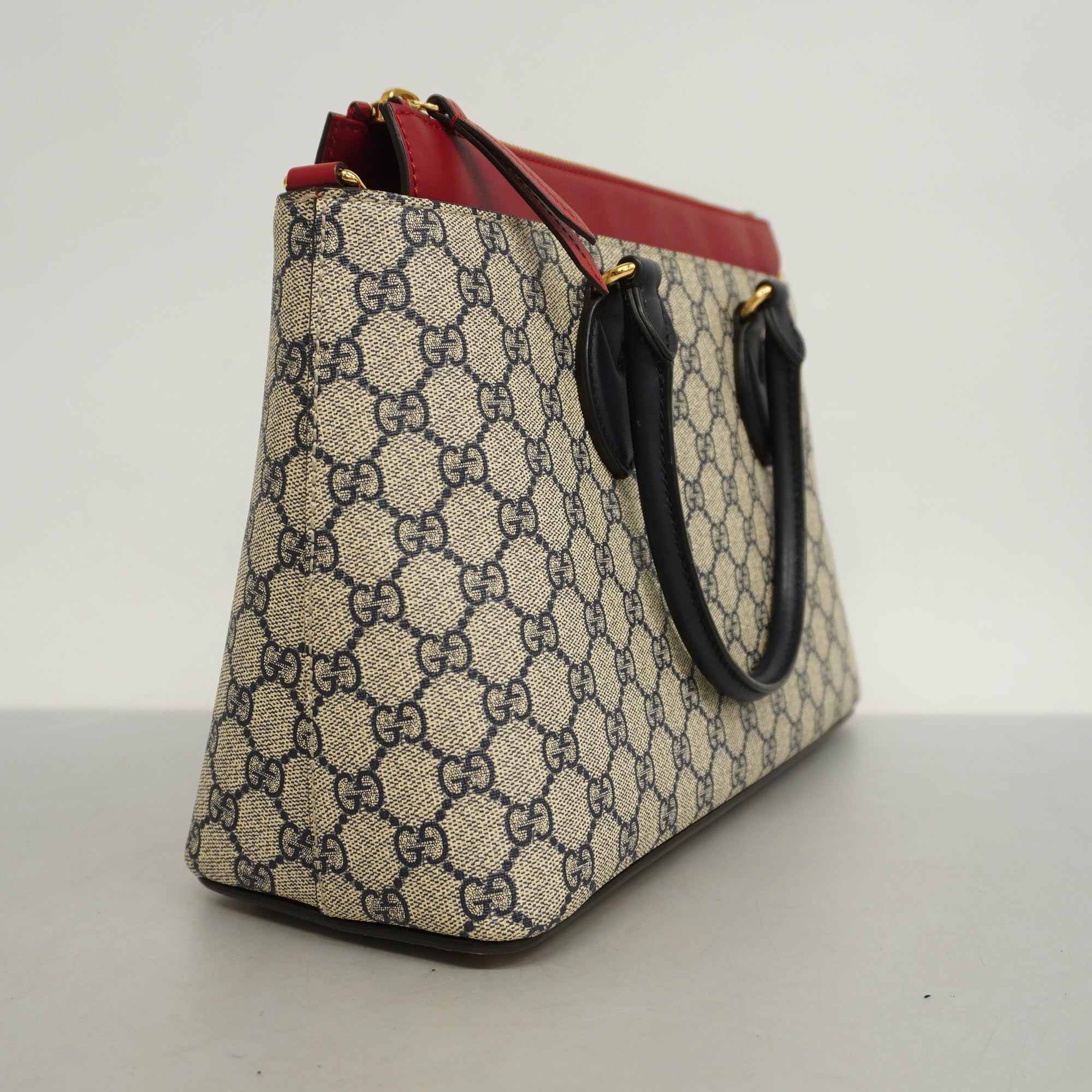 GCCI  2way Bag 409534 Women's GG Supreme Handbag,Shoulder Bag Navy,Red