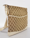 GCCI  GG Canvas Shoulder Bag 145857 Women's Shoulder Bag Beige,Ivory