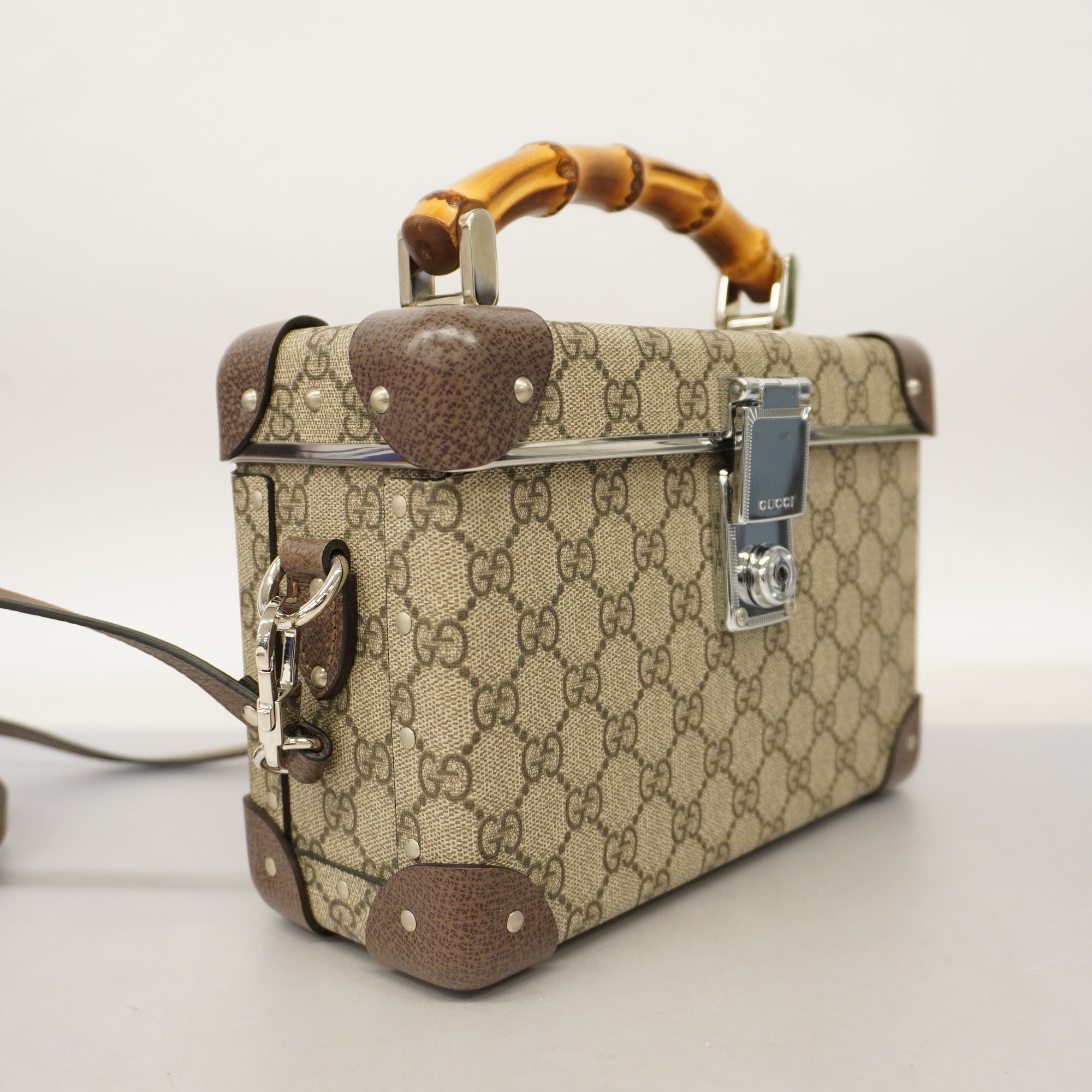 GCCI  Bamboo 2WAY Bag 533623 Women's GG Supreme,Leather Handbag,Shoulder