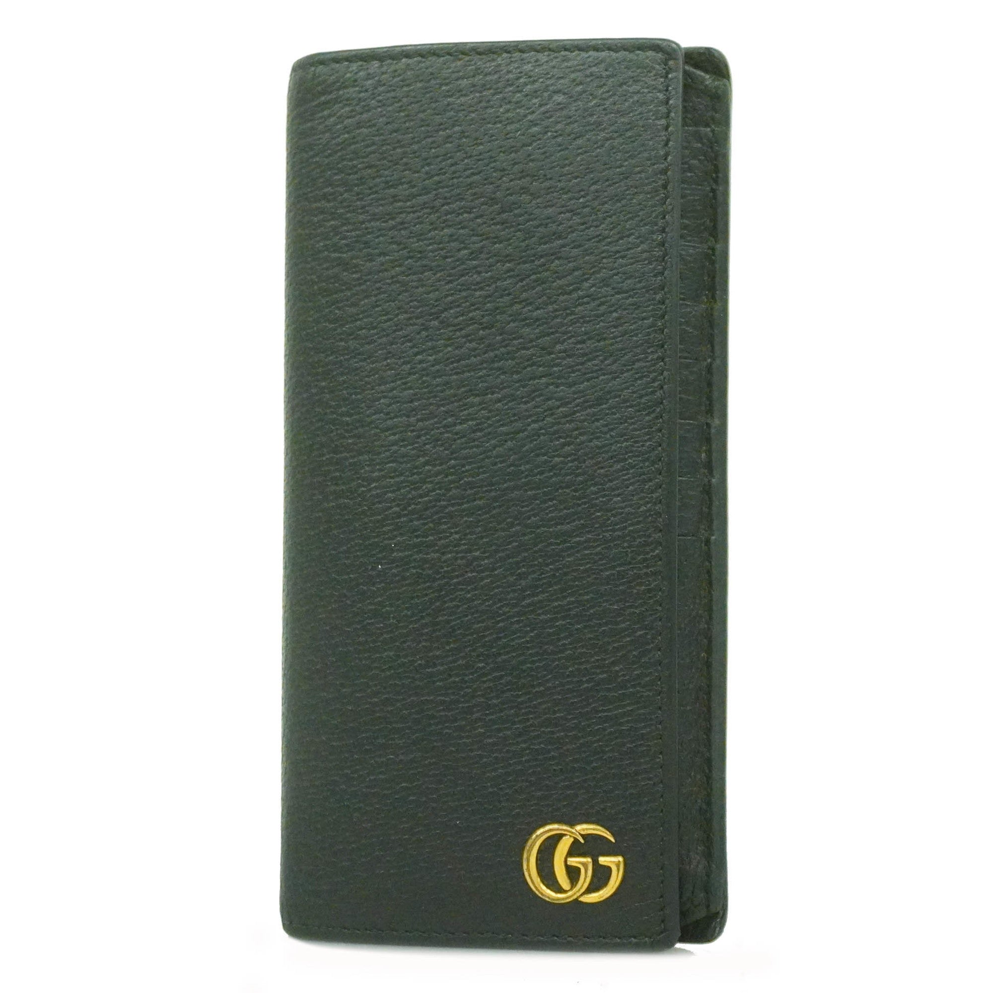 GCCI  GG Marmont 428740 Women's Leather Long Wallet [bi-fold] Black