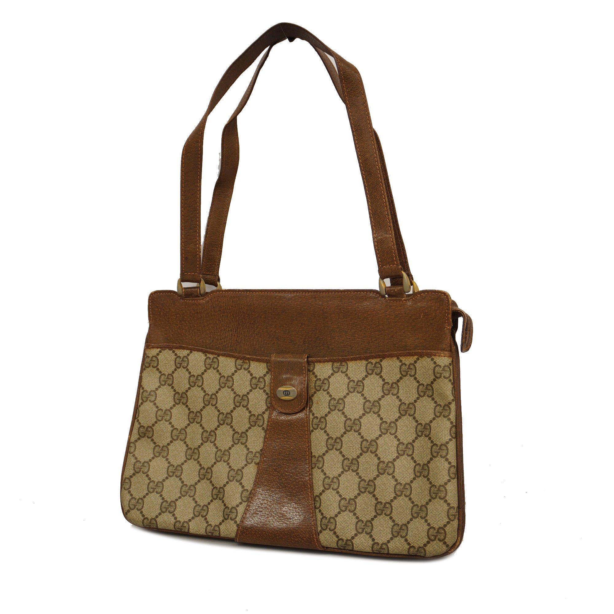 GCCI  Handbag 67 02 021 Women's GG Supreme Beige,Brown