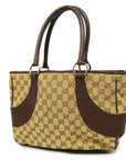 GCCI  GG Canvas 113011 Women's Tote Bag Beige,Brown