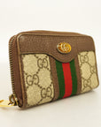 GCCI  Ophidia Coin Case 597613 Gold Hardware Women's GG Supreme,Leather