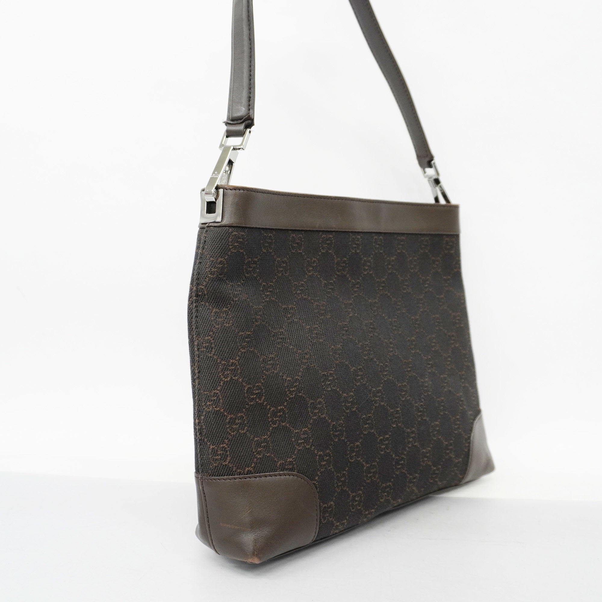 GCCI  GG Canvas Shoulder Bag 143745 Women's Shoulder Bag Brown