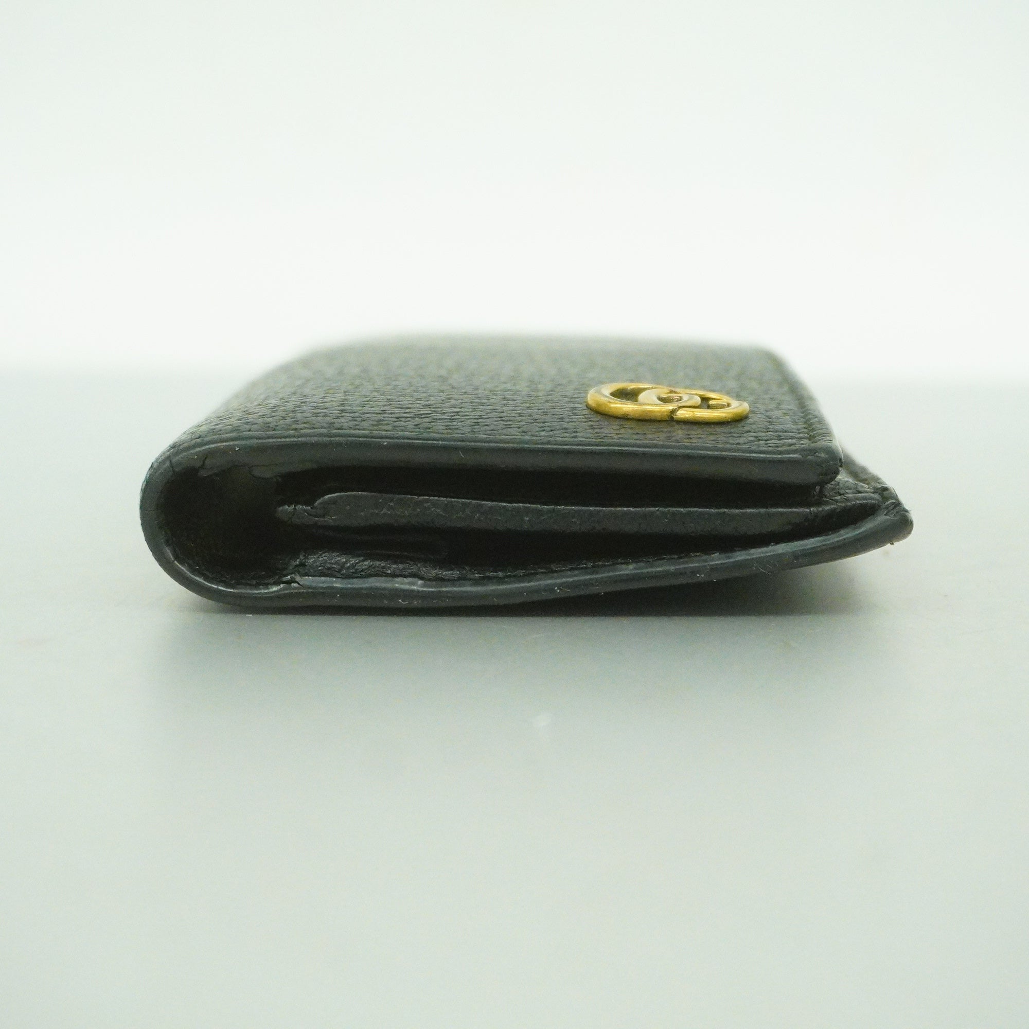 GCCI  GG Marmont 428740 Women's Leather Long Wallet [bi-fold] Black