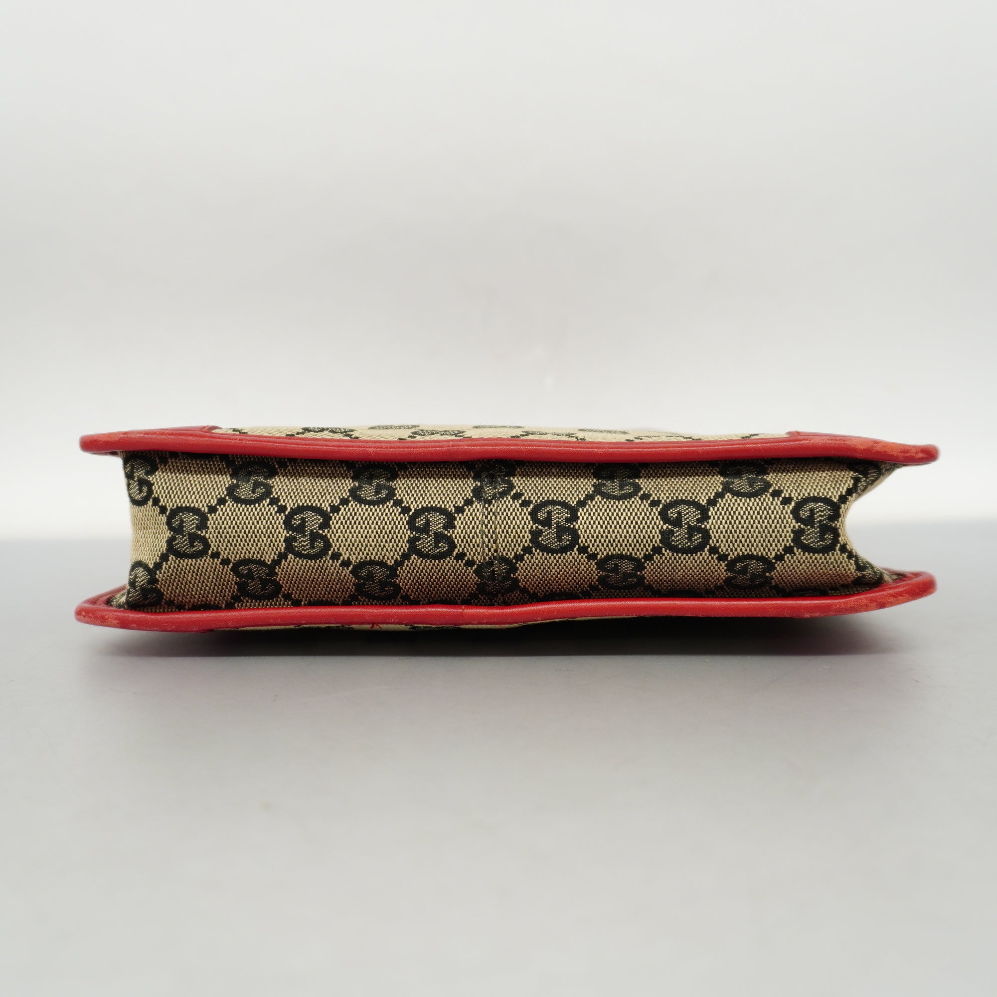 GCCI  GG Canvas Shoulder Bag 001 4206 Women's Navy,Red Color