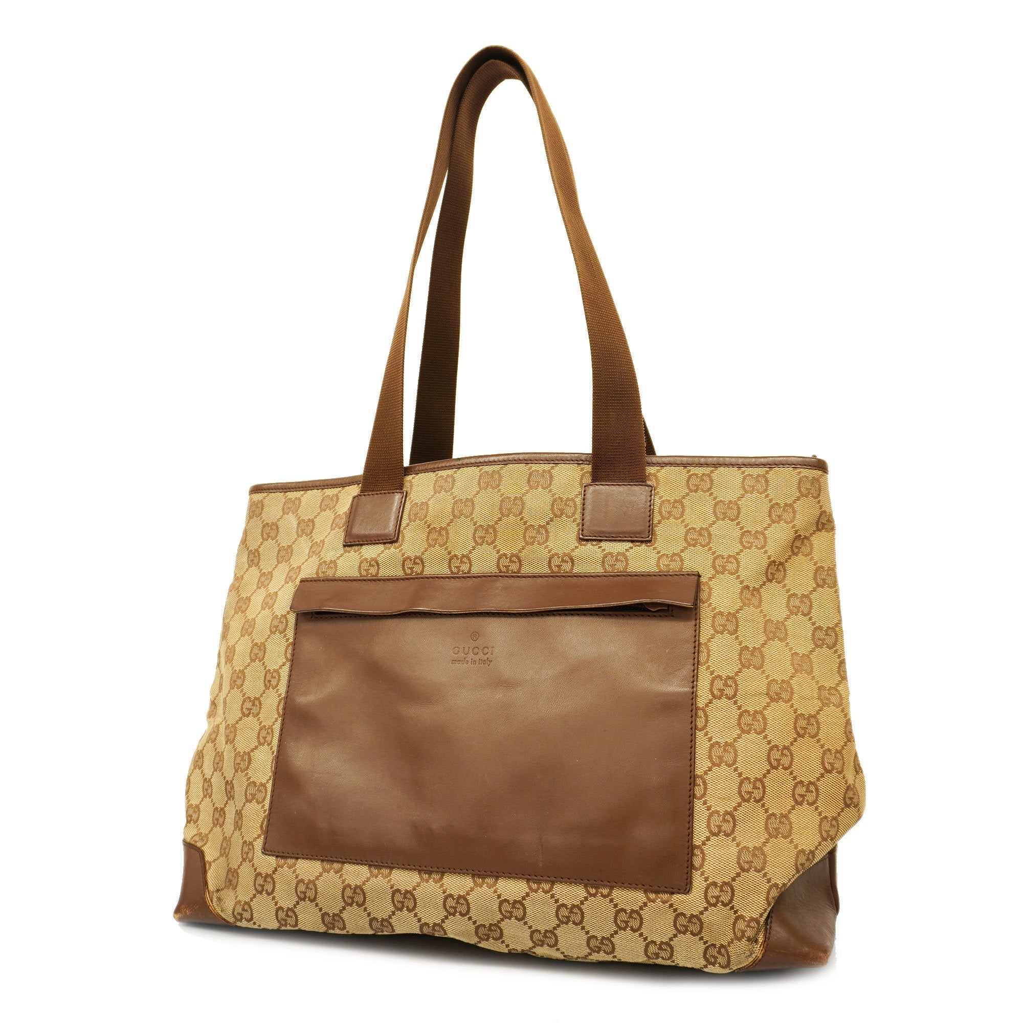 GCCI  GG Canvas Tote Bag 019 0426 Women's Tote Bag Beige,Brown