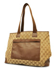 GCCI  GG Canvas Tote Bag 019 0426 Women's Tote Bag Beige,Brown