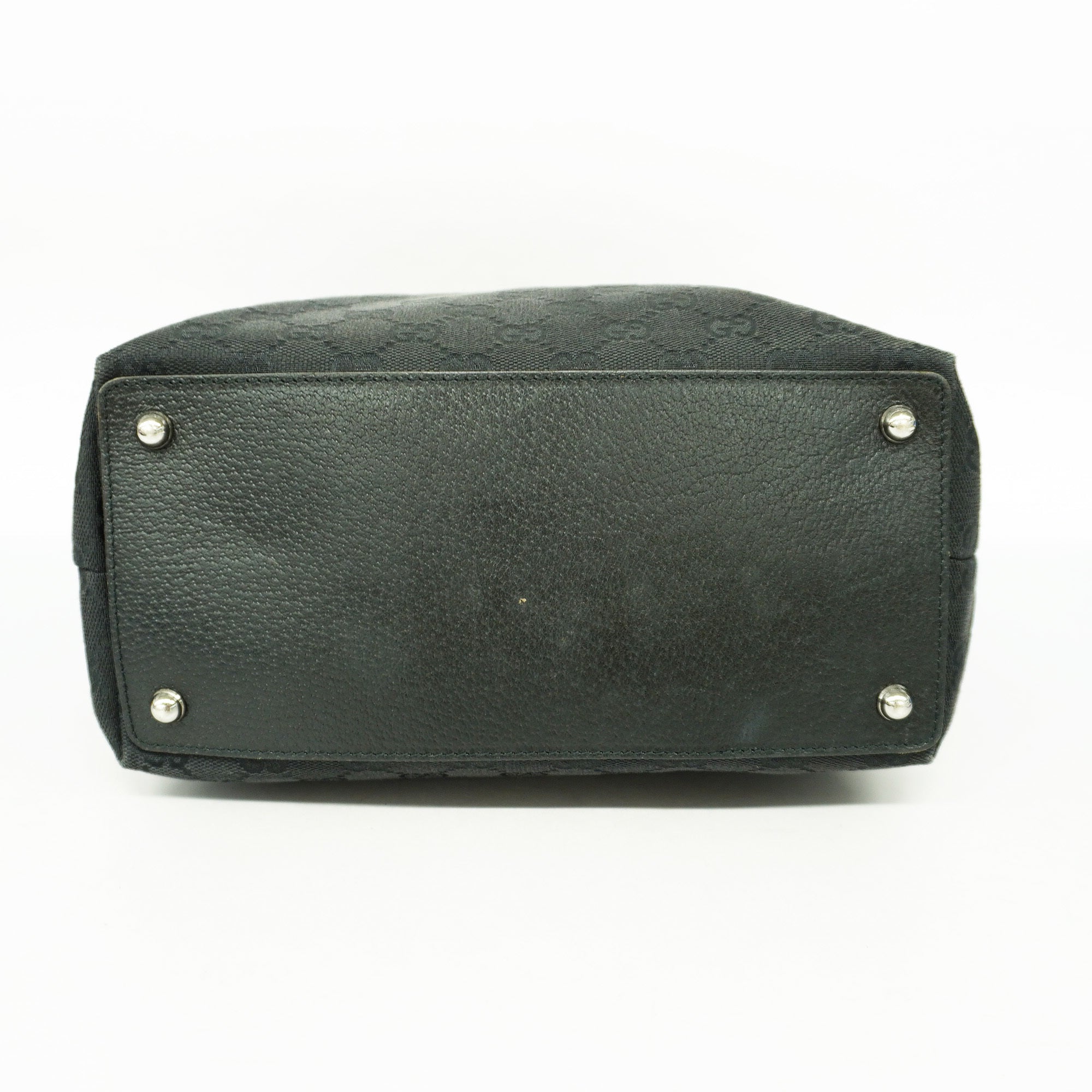 GCCI  GG Canvas120836 Women's Leather Handbag,Tote Bag Black