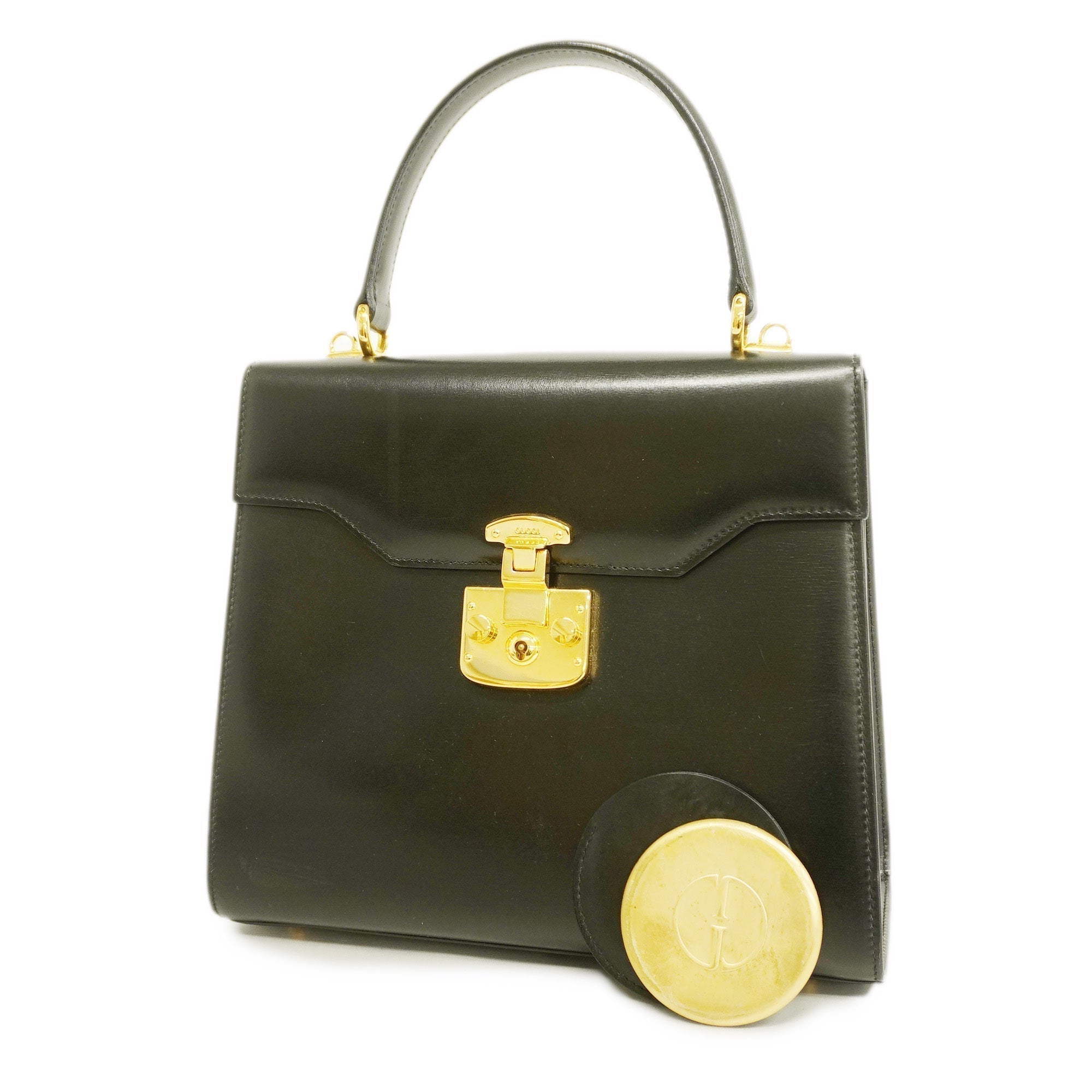 GCCI  Handbag Ladylock 000 2026 0258 Women's Leather Handbag Black