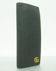 GCCI  GG Marmont 428740 Women's Leather Long Wallet [bi-fold] Black