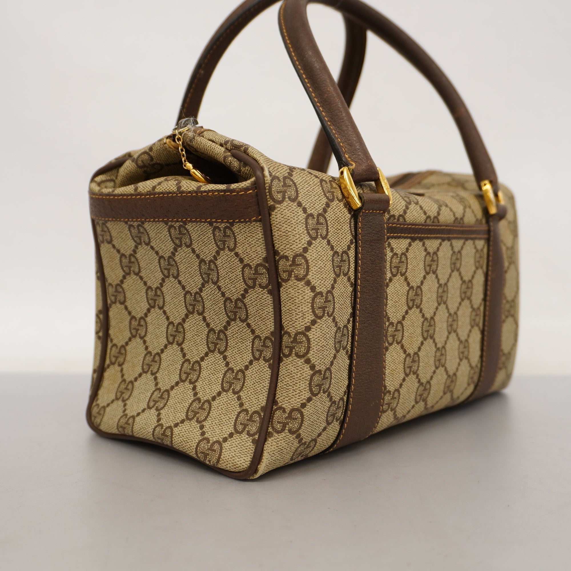 GCCI  Handbag 000 40 0207 Women's Leather Handbag Beige,Brown