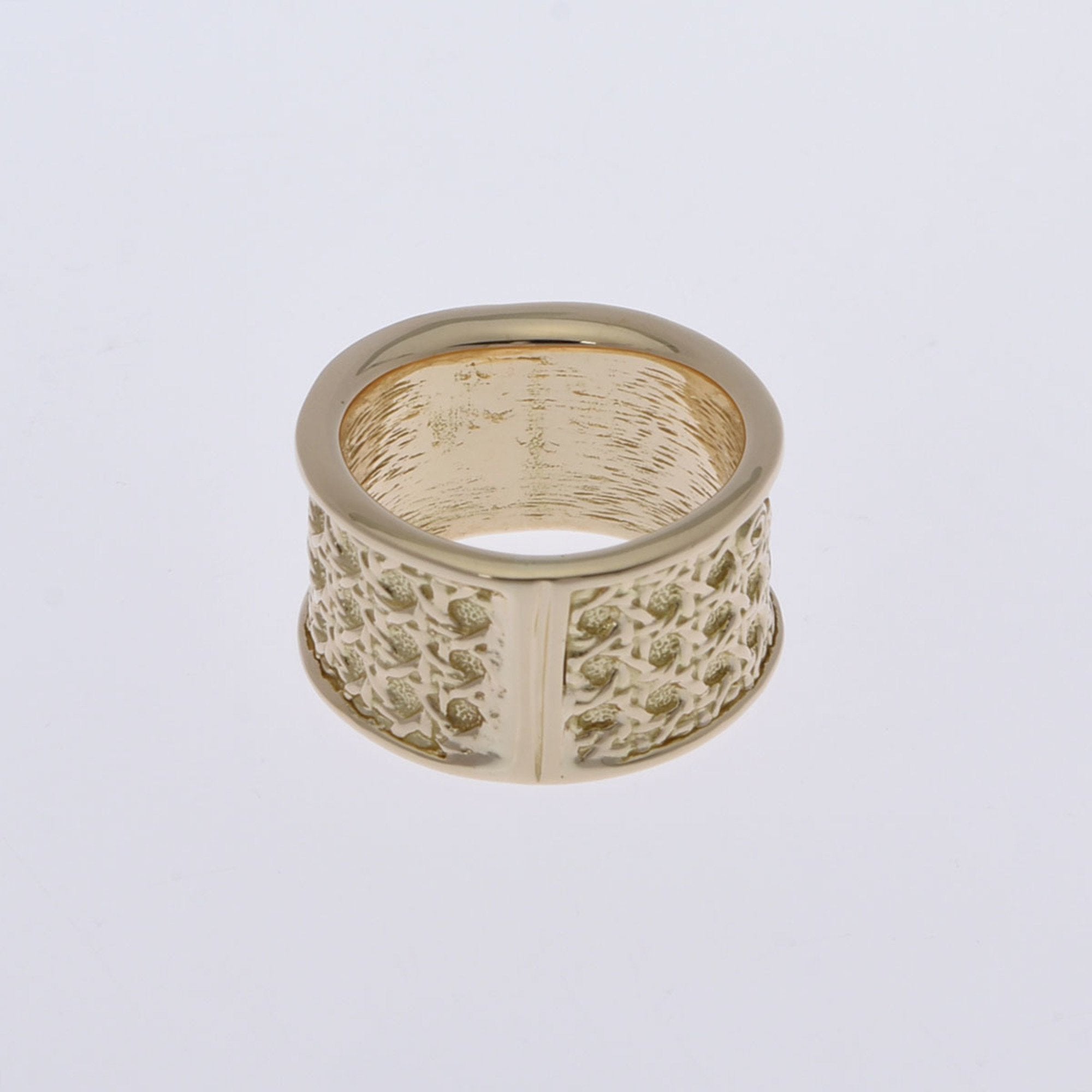 CHRISTIAN D1OR cannage scarf ring No. 11 ladies K18 yellow gold