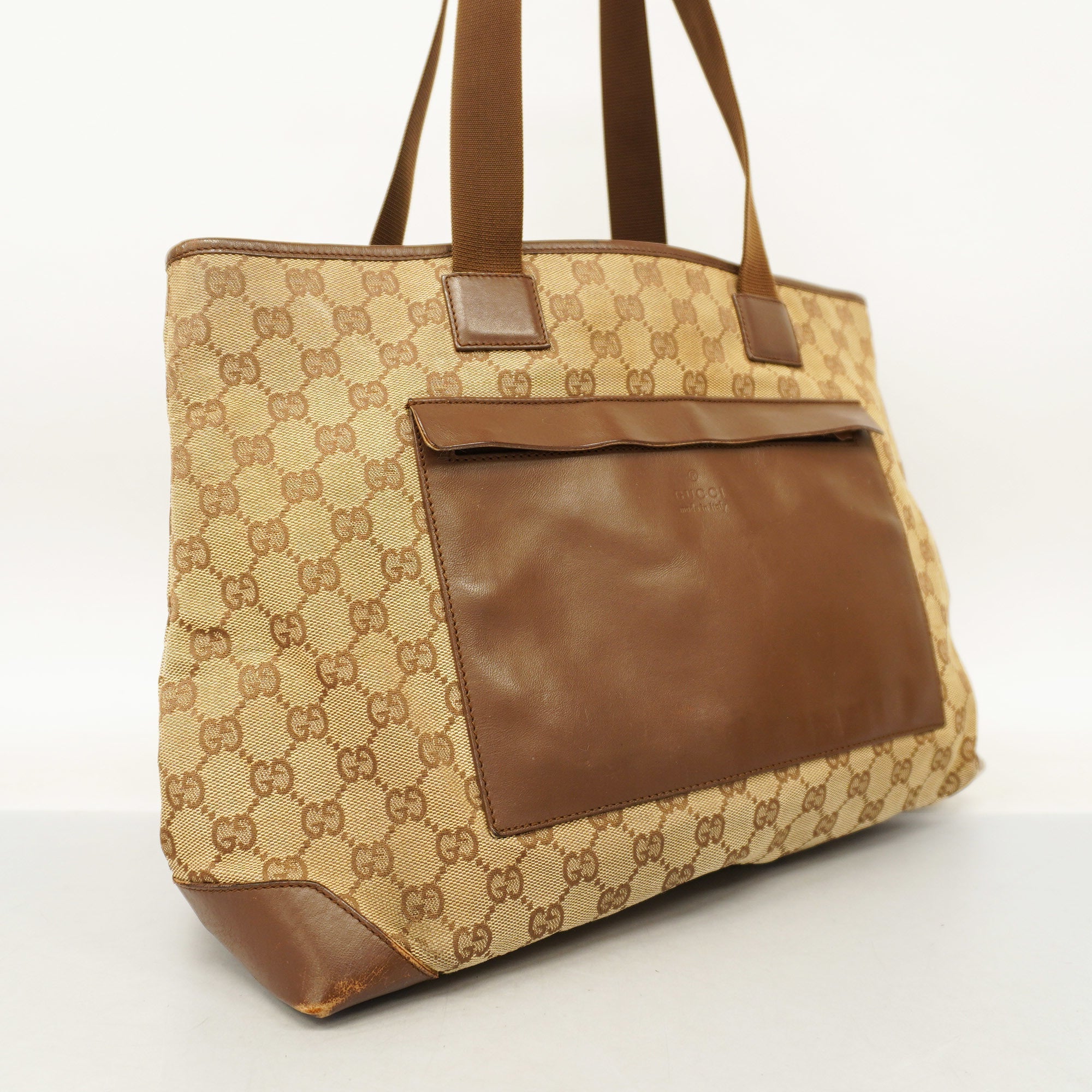GCCI  GG Canvas Tote Bag 019 0426 Women's Tote Bag Beige,Brown