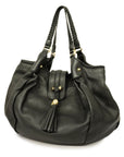 GCCI  Marrakech 257029 Women's Leather Shoulder Bag Black