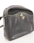 GCCI  Micro GG 22 001 3100 Women's Canvas,Leather Shoulder Bag Black