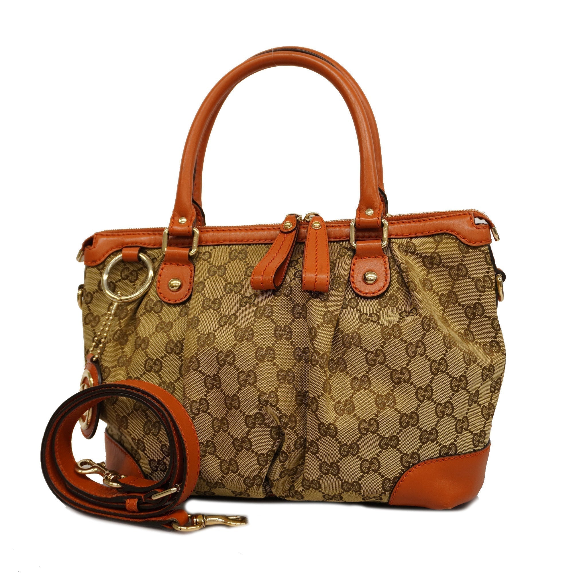 GCCI  GG Canvas Sookie 247902 Women's Handbag,Shoulder Bag Beige