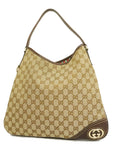 GCCI  GG Canvas 169947 Women's GG Canvas,Leather Tote Bag Beige