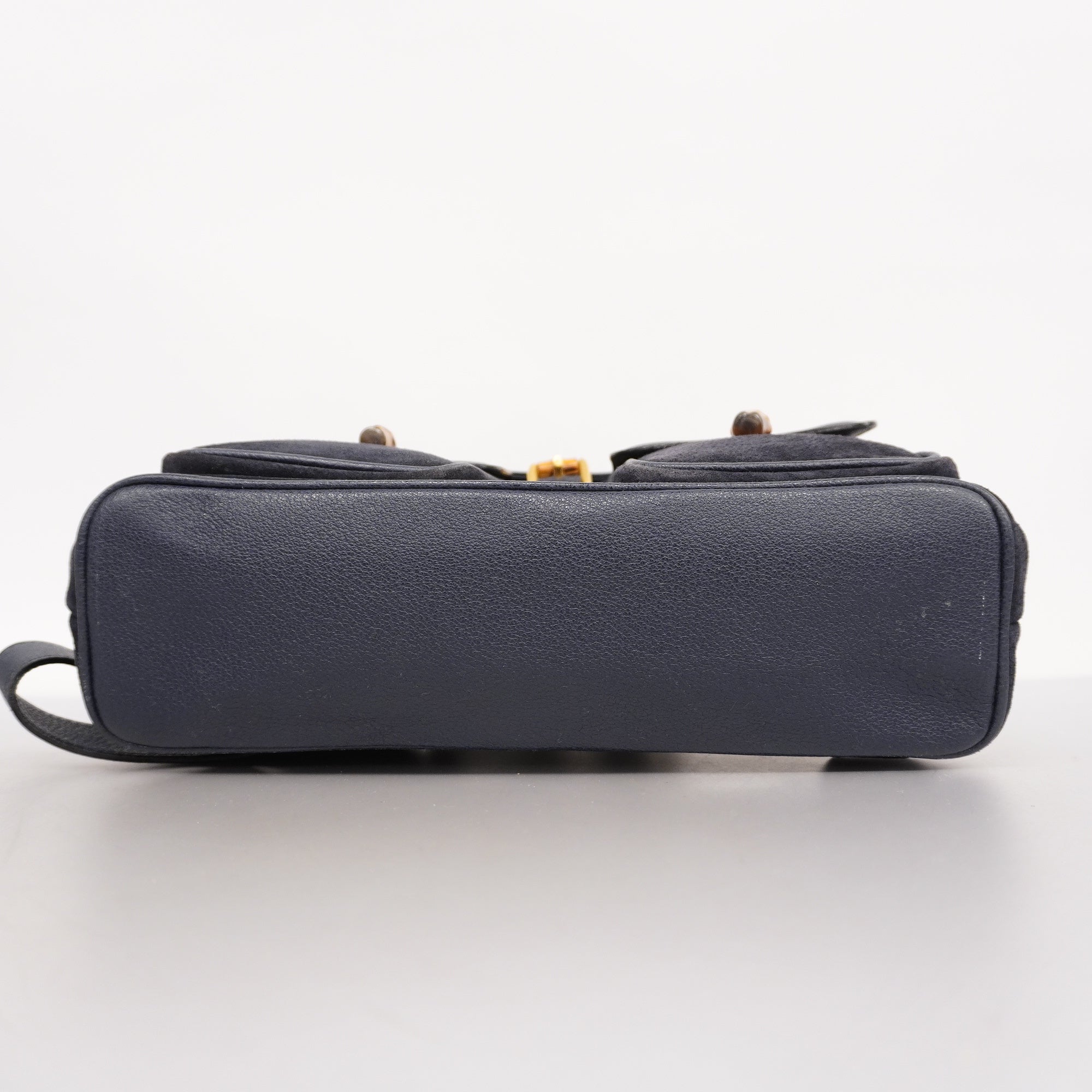 GCCI  Bamboo Rucksack 003 2058 0016 Women's Leather,Suede Backpack Navy