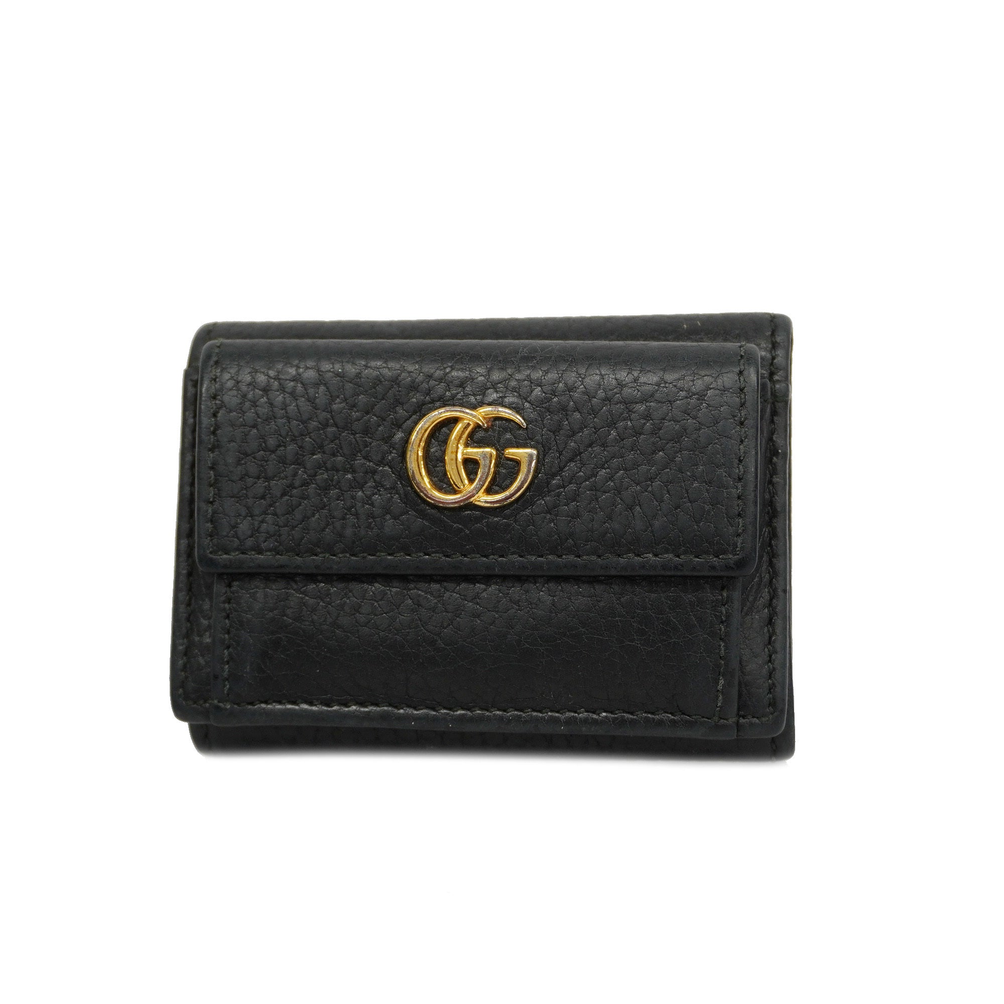 GCCI  GG Marmont Gold Hardware 523277 Women's Leather Wallet [tri-fold]